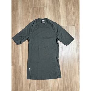 Icebreaker Mens S Green Bodyfit Basics 200 Merino Wool Short Sleeve Base Layer